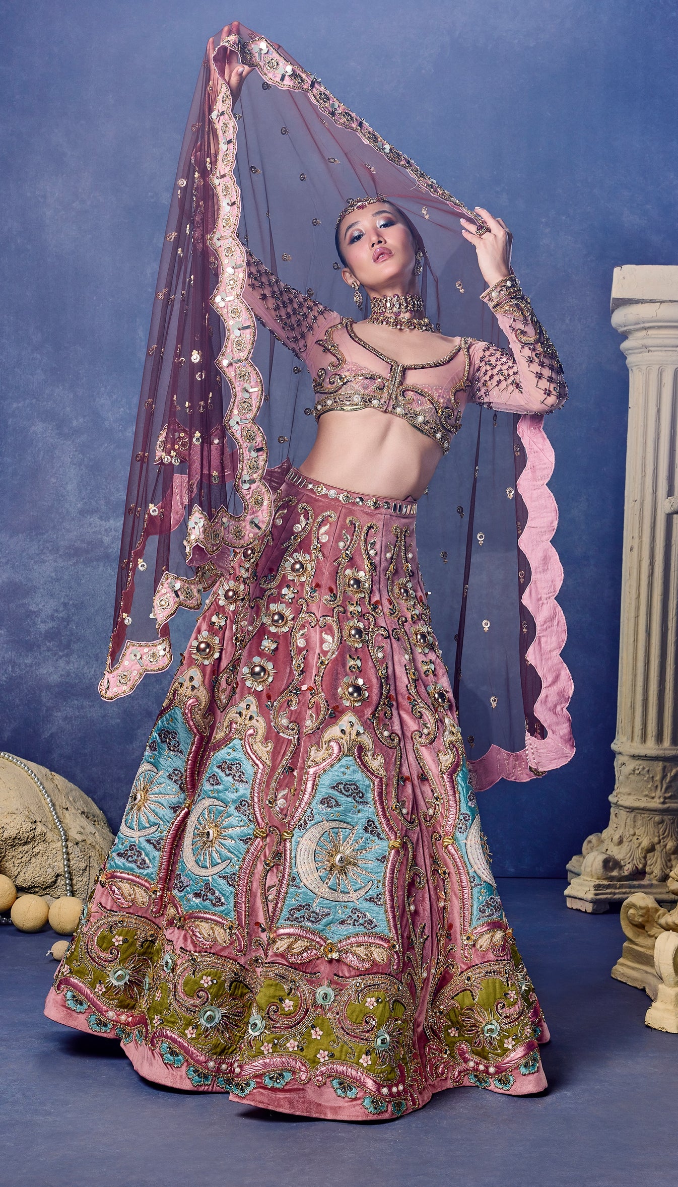 Indian textile heritage displayed at Bunka Gakuen Costume Museum; not the Madonna collection